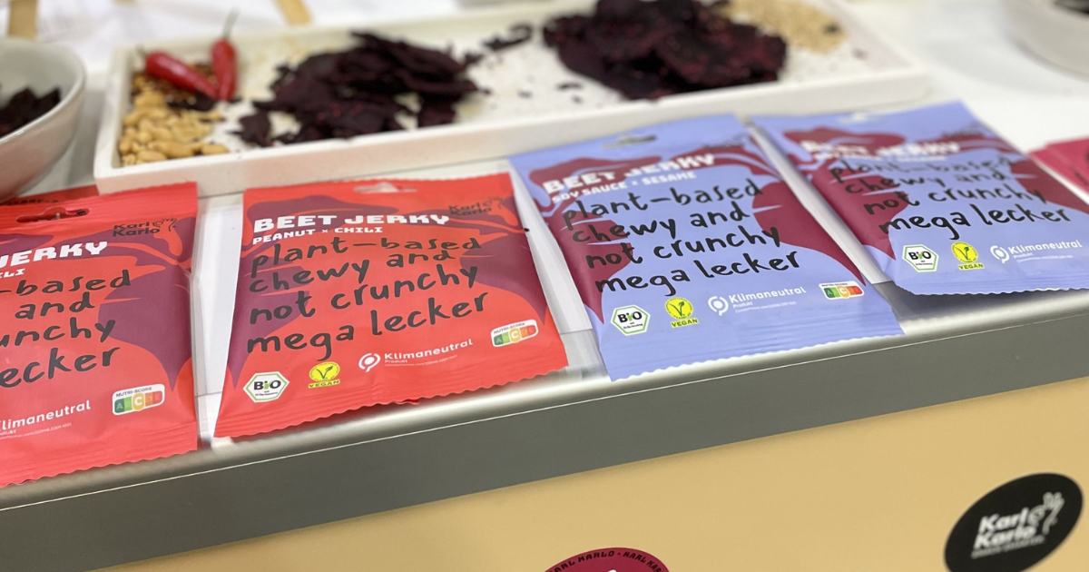 Karl Karlo Biofach Messe Snacks vegan