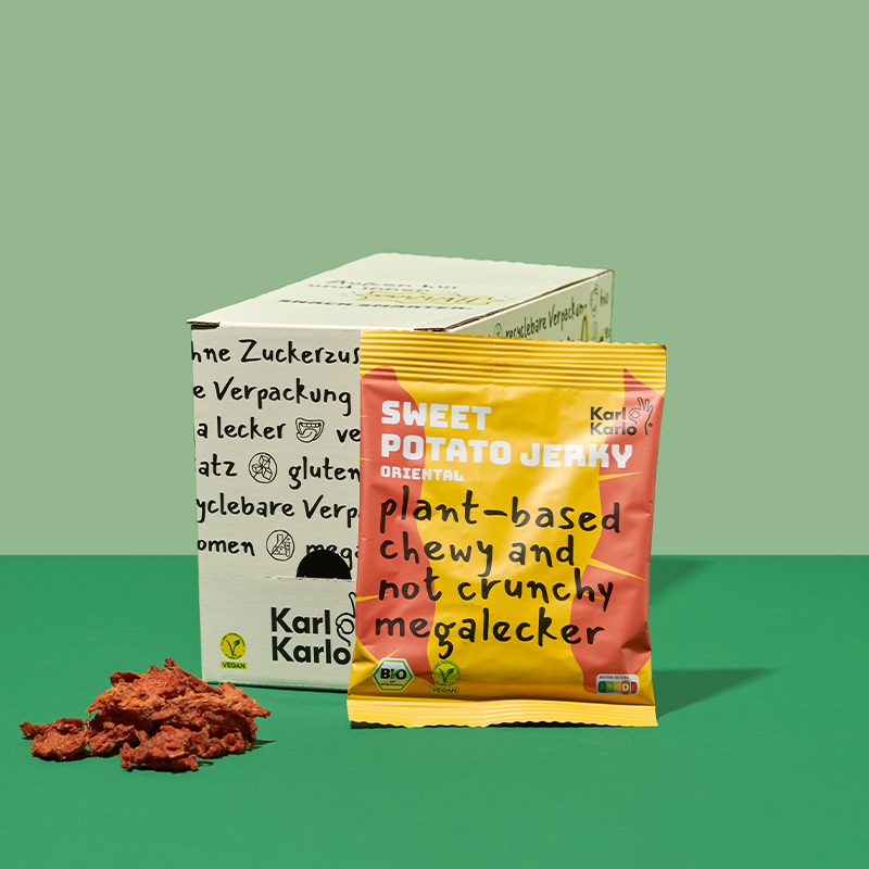 Karl Karlo Sweet Potato Jerky, große Packung 